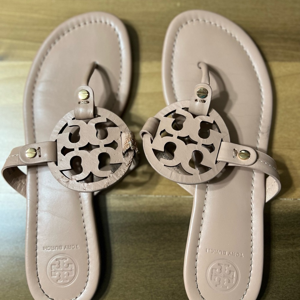 Tory Burch Miller Sandals Light Makeup size 7